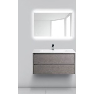 фото Тумба с раковиной belbagno kraft 100, pietra grigio (kraft-1000-2c-so-pg, bb1000etl)