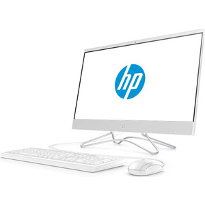 фото Моноблок hp 22-c0010ur white (pen j5005/4gb/500gb/dvd-rw/vga int/dos) (4he00ea)