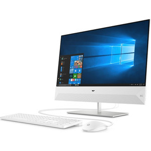 фото Моноблок hp pavilion 24-xa0048ur white (core i3 9100t/4gb/128gb ssd/nodvd/vga int/w10) (7kh19ea)