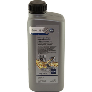

Моторное масло VAG LONGLIFE III SAE 5W-30 1 л (GV52195M2), LONGLIFE III SAE 5W-30 1 л (GV52195M2)