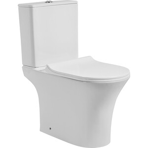 Унитаз-компакт безободковый Orange C01 сиденье с микролифтом (C01-000W) puntos анти грязный санитарный туалетный унитаз сиденье крышка крышка флиппер ручка лифтер инструмент аксессуар