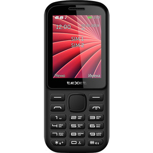 Мобильный телефон TeXet TM-218 черный-красный