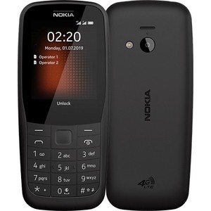 

Мобильный телефон Nokia 220 4G (TA-1155) black, 220 4G (TA-1155) black