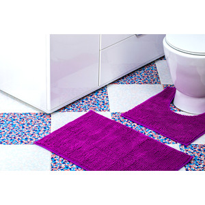 фото Коврик для ванной swensa 3003 45х70 фиолетовый (swm-3003vl-b)