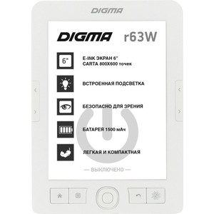 фото Электронная книга digma r63w