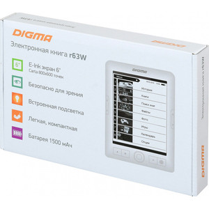 фото Электронная книга digma r63w