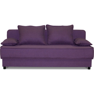 Диван прямой Шарм-Дизайн Уют фиолетовый кухонный прямой диван артмебель маккон 2 х местный рогожка на флоке вельвет фиолетовый