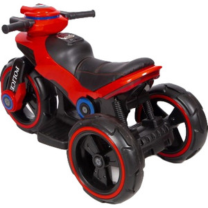 фото Детский мотоцикл на аккумуляторе y qike y-maxi police red - sw198b-red