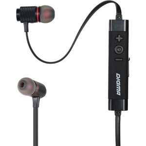 фото Bluetooth-наушники digma bt-05 black/red