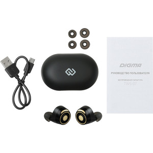 фото Bluetooth-наушники digma tws-07 black