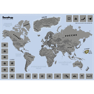 

Карта со скретч слоем BadLab Snow map, Snow map