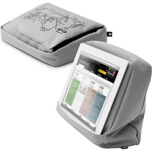 фото Подушка-подставка с карманом для планшета bosign hitech 2 серебристая - черная