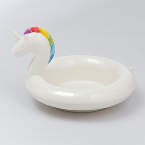 фото Миска сервировочная керамическая doiy floatie unicorn