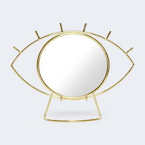 фото Зеркало настенное doiy cyclops золотое