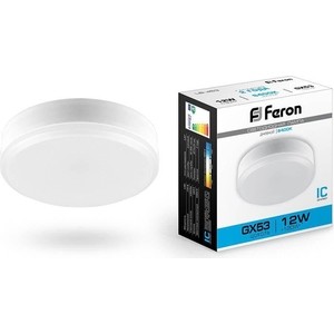 

Лампа светодиодная Feron LB-45325868 GX53 12W 6400K Таблетка Матовая, LB-45325868 GX53 12W 6400K Таблетка Матовая