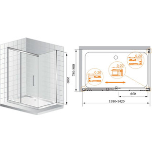 

Душевой уголок Cezares Premier Soft 140x80 хром, прозрачный (PREMIER-SOFT-W-AH-1-140/80-C-Cr-IV), Premier Soft 140x80 хром, прозрачный (PREMIER-SOFT-W-AH-1-140/80-C-Cr-IV)