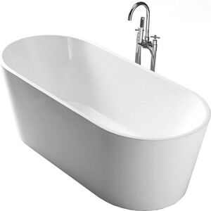 Акриловая ванна BelBagno 160x80 слив-перелив хром (BB202-1600-800) акриловая ванна belbagno 170x75 без ножек bb06 1700