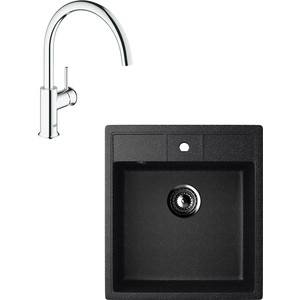 

Кухонная мойка и смеситель Ulgran U-406 Grohe BauClassic (U-406-308, 31234000), U-406 Grohe BauClassic (U-406-308, 31234000)