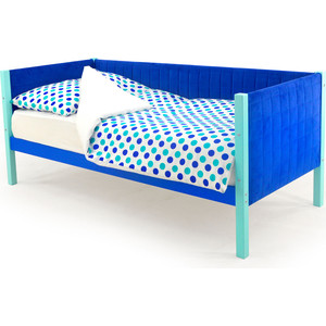 фото Детская кровать-тахта мягкая бельмарко skogen мятно-синий