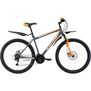 фото Велосипед black one onix 27.5 d alloy (2019) серый/оранжевый/белый 20''