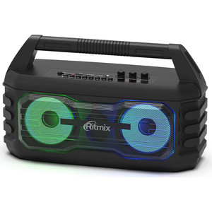 Портативная колонка Ritmix SP-610B (стерео, 20Вт, USB, Bluetooth, FM, 8 ч) черный