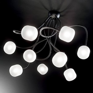 

Потолочная люстра Ideal Lux Octopus PL9 Nero, Octopus PL9 Nero
