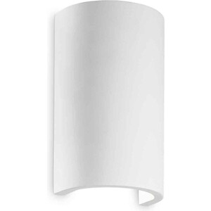 фото Настенный светильник ideal lux flash gesso ap1 round