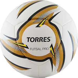 фото Мяч футзальный torres futsal pro, f31924, р.4, белый-золотой-черный