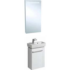 

Мебель для ванной Geberit Renova Compact 50 белый глянец, с полотенцедержателем, Renova Compact 50 белый глянец, с полотенцедержателем