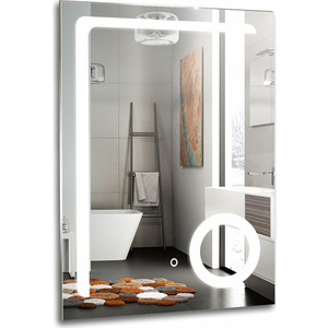 зеркало для ванной azario клио 60 фр00001417 Зеркало Mixline Клио 60х80 увеличительное, с подсветкой и сенсором (4620001987740)