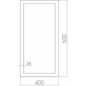 фото Зеркало mixline мелодия 45х90 в багетной раме (4620001985050)