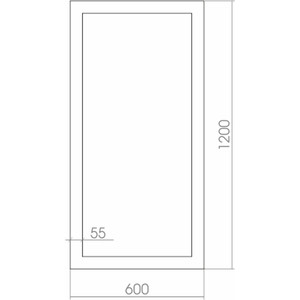 фото Зеркало mixline севилья 60х120 в багетной раме (4620001984558)