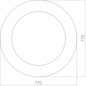 фото Зеркало mixline солярис d770 77х77 с подсветкой и датчиком движения (4620001987870)