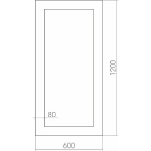 фото Зеркало mixline фиеста 60х120 в багетной раме (4620001985661)