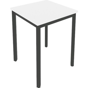 Стол письменный на металлокаркасе Riva Slim С.СП-1.1 белый/антрацит металл 60x60x75 комплект