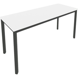Стол письменный на металлокаркасе  Riva Slim С.СП-6.1 белый/антрацит металл 158x60x75 комплект