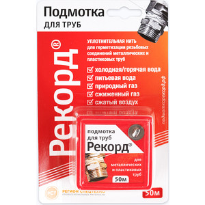 

Нить сантехническая Рекорд 50 м (SITCR050), 50 м (SITCR050)