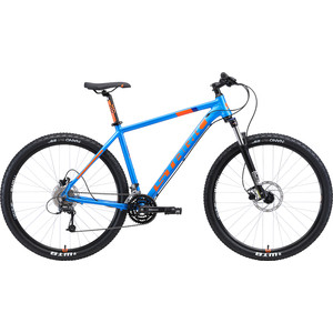 фото Велосипед stark armer 29.6 hd (2019) голубой/оранжевый 20''
