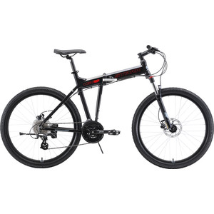 Складной велосипед Stark 19 Cobra 26.3 HD (2019) чёрный/красный/серый 18"