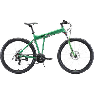 фото Велосипед stark cobra 27.2 d (2020) зелёный/чёрный 18''