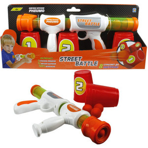 Игрушечное оружие 1Toy Street Battle с мягкими шариками 12 шариков Т13646 игрушечное оружие happy baby corsar 4690624018244