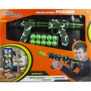 

Игрушечное оружие 1Toy Street Battle с мягкими шариками 10 шариков Т16681, Street Battle с мягкими шариками 10 шариков Т16681