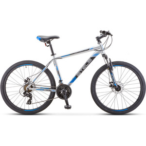 фото Велосипед stels navigator 500 md 26 f010 (2019) 18 серебристый/синий