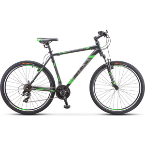 фото Велосипед stels navigator 700 v 27.5 v020 (2019) 17.5 черный/зеленый