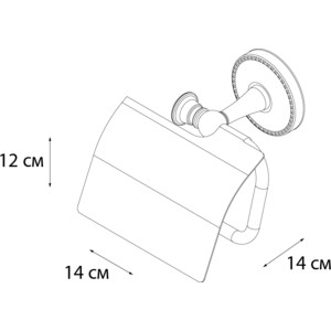фото Держатель туалетной бумаги fixsen adele хром (fx-55010)