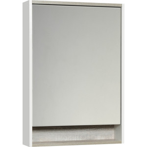 фото Зеркальный шкаф акватон капри 60 с подсветкой, бетон пайн (1a230302kpda0)