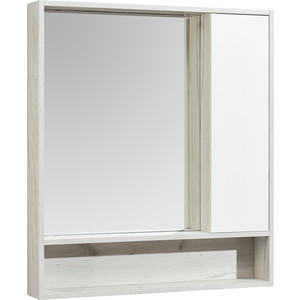 Зеркальный шкаф Акватон Флай 80 дуб крафт (1A237702FAX10) зеркальный шкаф 50x78 см дуб макиато акватон сильва 1a215502siw5l