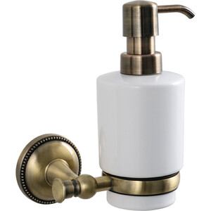 Дозатор для жидкого мыла Grampus Alfa латунь (GR-9512) держатель туалетной бумаги grampus alfa с крышкой латунь gr 9510