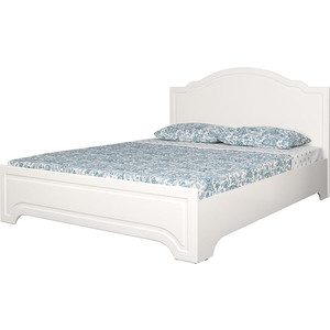 Кровать Моби Ливерпуль 11.08 ясень ваниль/белый 160х200 (основание и ножки) кровать мебелико кариба эко кожа белый