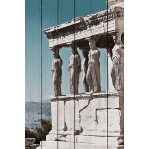 Картина на дереве Дом Корлеоне Акрополь Афины 100x150 см